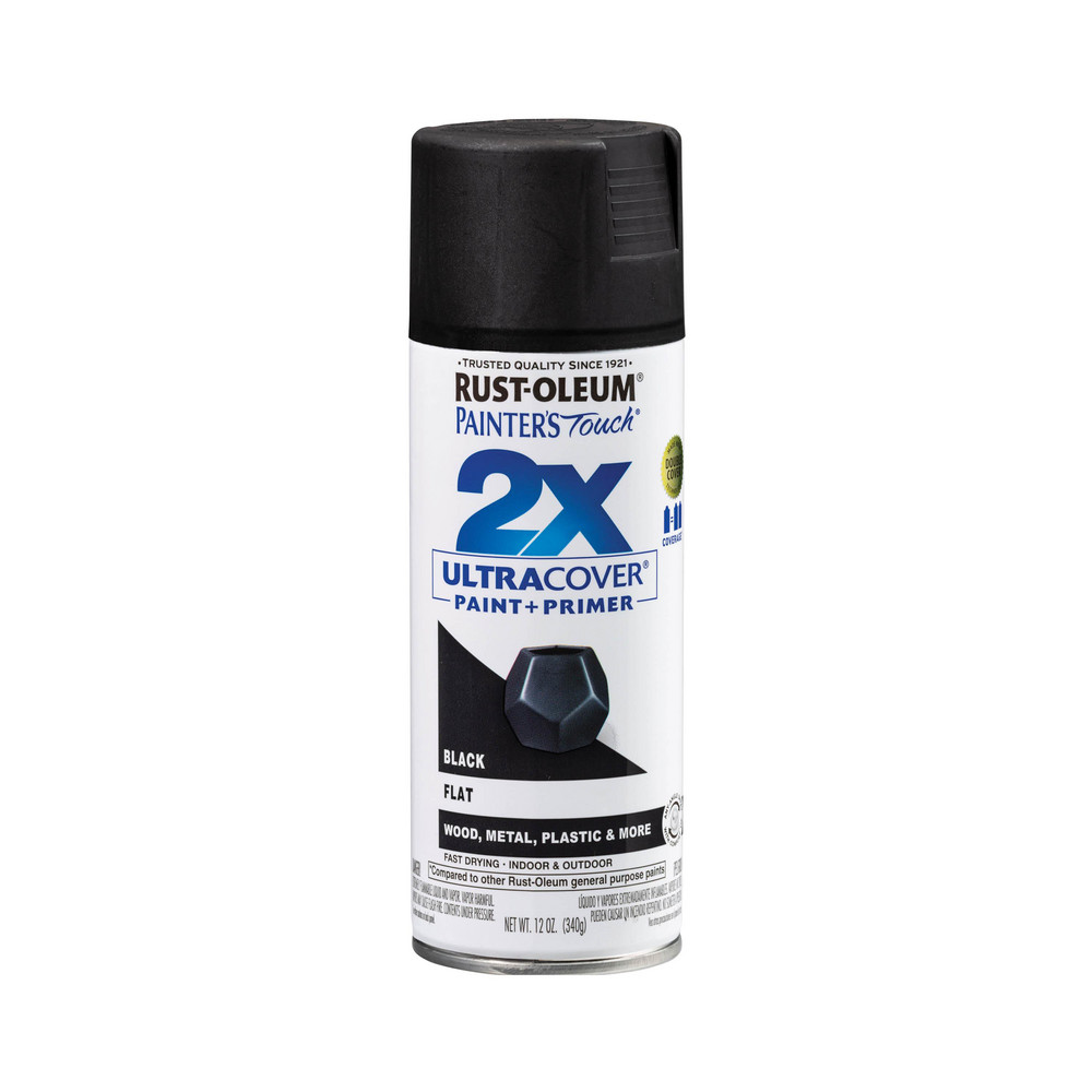 All-Weather Spray Paint: Red, Flat, 16 oz Net Fill, Water-Based Aerosol - 61191