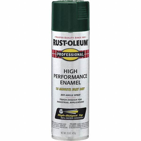 Krylon Spray Paint: Green, Gloss, 12 oz Net Fill, Rustproof Enamel - K09223008