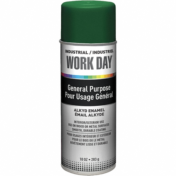 Krylon Spray Paint: Green, Gloss, 12 oz Net Fill, Rustproof Enamel - K09223008