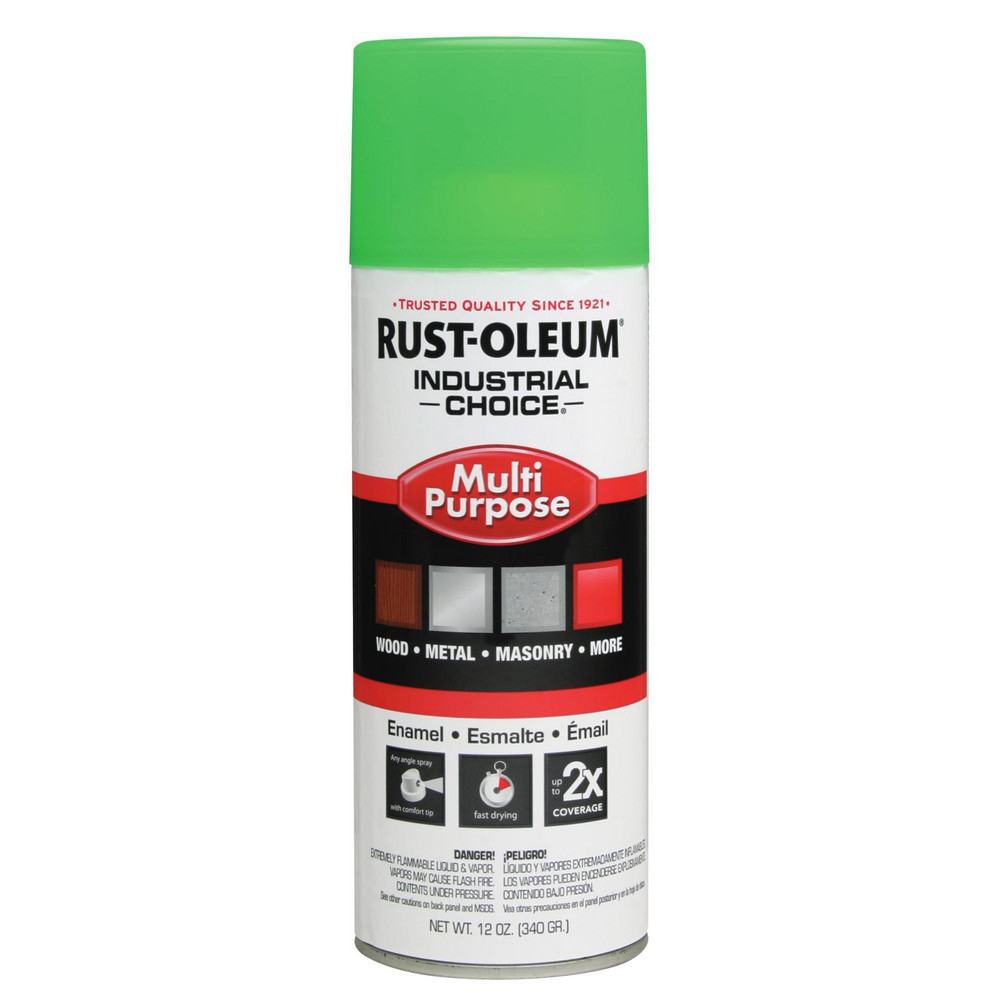 Krylon Spray Paint: Green, Gloss, 12 oz Net Fill, Rustproof Enamel - K09223008