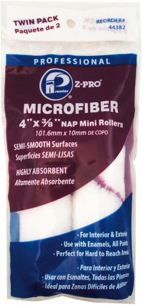 Premier Paint Roller Paint Roller Cover: 3/8" Nap, 9" Wide - 3PKMCR-38