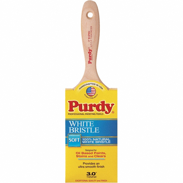Purdy Paint Brush: 3" Wide, Hog, Natural Bristle - 144380430