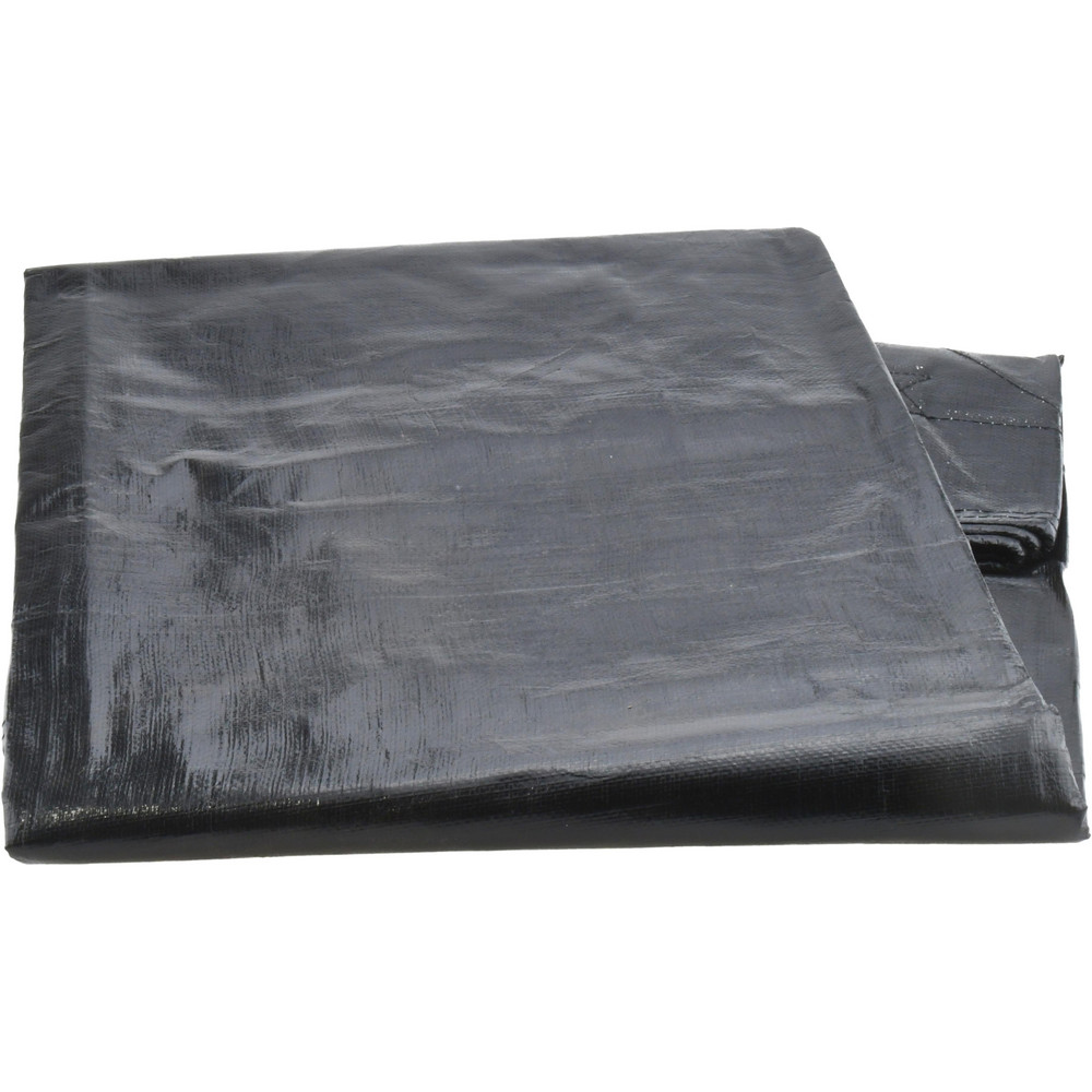 Value Collection Tarp/Dust Cover: Black, Polyethylene, 10' Long x 8' Wide, 11 to 12 mil - KSMSCXHDBB0810