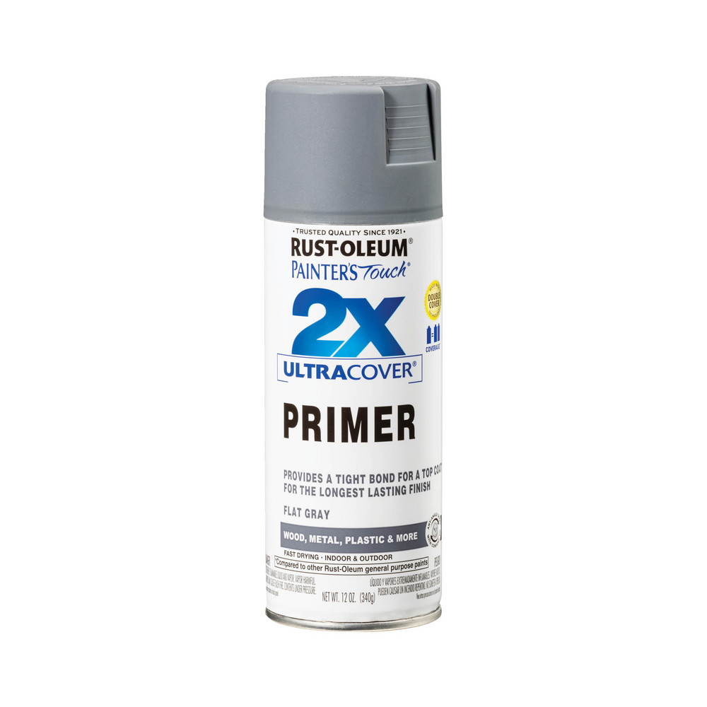 Krylon Spray Paint: Gray, Gloss, 12 oz Net Fill, Acrylic Enamel - K05599007