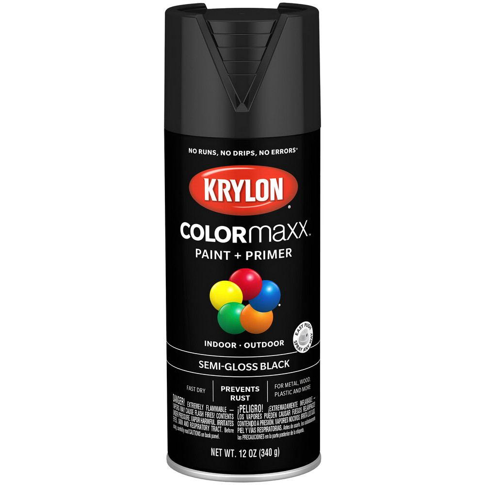 Krylon Spray Paint: Gray, Gloss, 12 oz Net Fill, Acrylic Enamel - K05599007