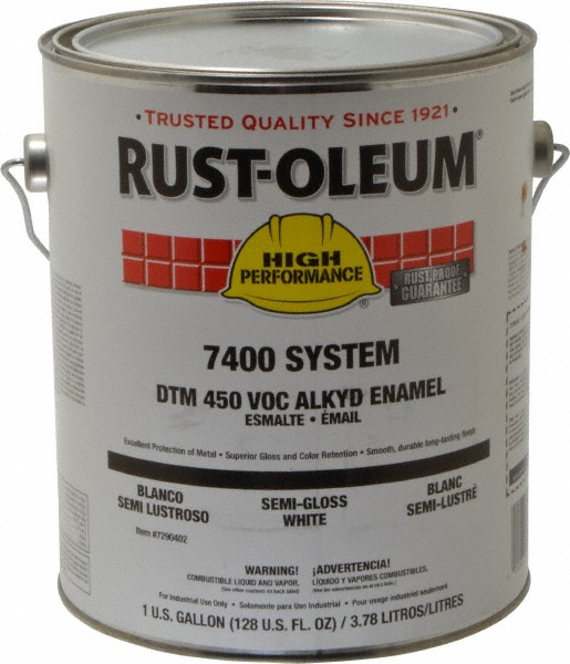 Rust-Oleum Industrial Enamel Paint: 5 gal, Satin Finish, Black - 283091