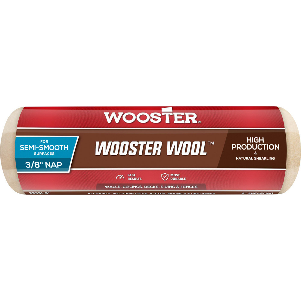Wooster Brush Paint Roller Cover: 3/8" Nap, 9" Wide - RR631-9