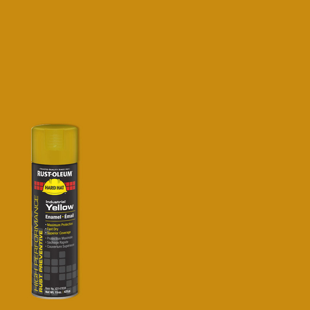 Rust-Oleum Spray Paint: Yellow, Gloss, 15 oz Net Fill, Enamel - V2147838
