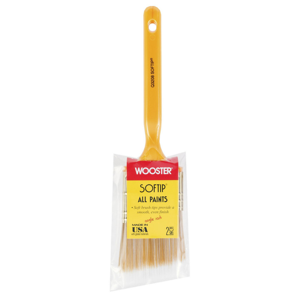 Premier Paint Roller Paint Brush: 2" Wide, Natural & Polyester, Natural & Synthetic Bristle - 1913