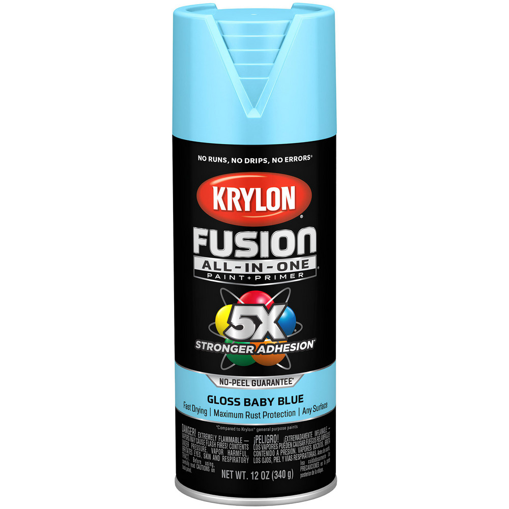 Krylon Spray Paint: Blue, Gloss, 12 oz Net Fill, Spray Paint - K02840007
