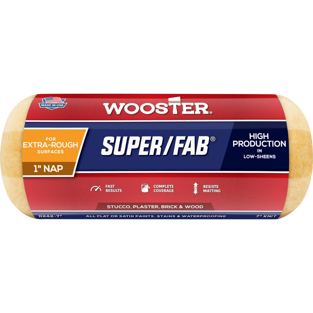 Wooster Brush Paint Roller Cover: 1" Nap, 7" Wide - R242-7