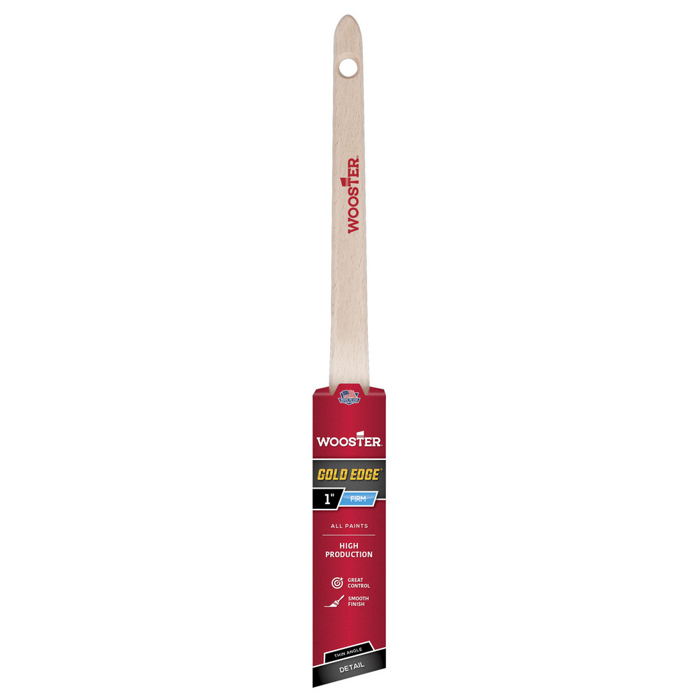 Wooster Brush Paint Brush: 1" Wide, Polyester, Synthetic Bristle - 5234-1