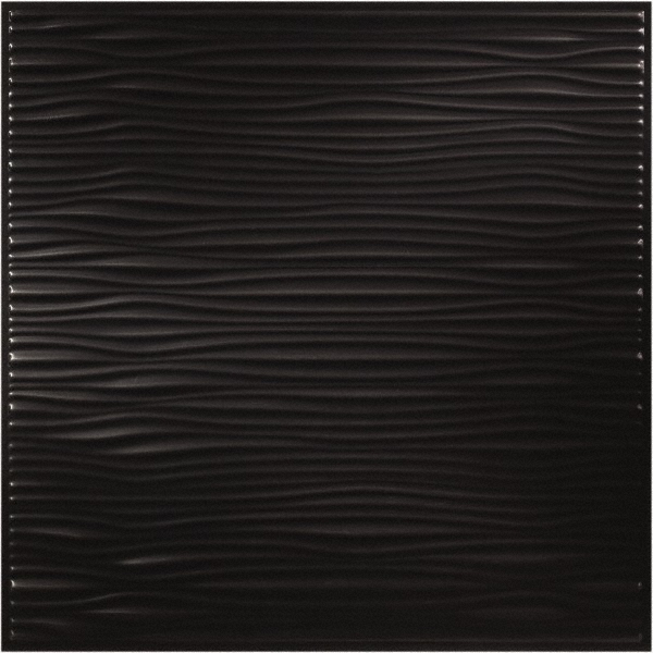Genesis Genesis Dri fts Vinyl Lay In Ceiling Tile, 2 ft x 2 ft, Black, Carton of 12 - 751-07