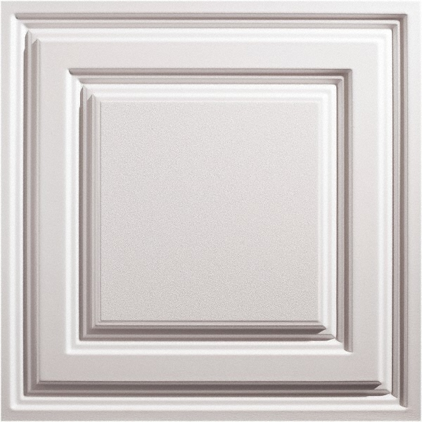 Genesis Genesis Stucco Pro Vinyl Lay In Ceiling Tile, 2 ft x 2 ft, Black, Carton of 12 - 760-07