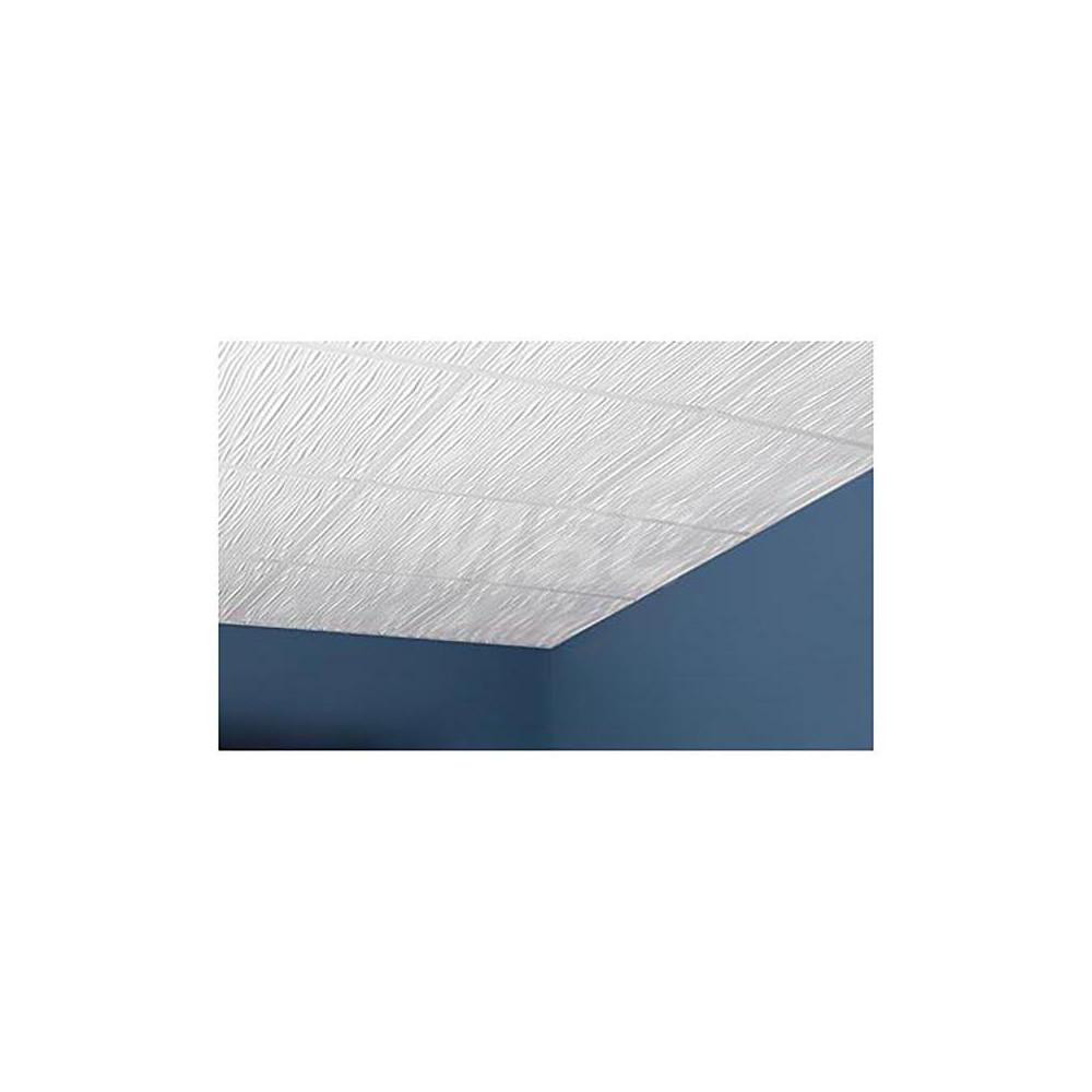 Genesis Genesis Dri fts Vinyl Lay In Ceiling Tile, 2 ft x 2 ft, White, Carton of 12 - 751-00