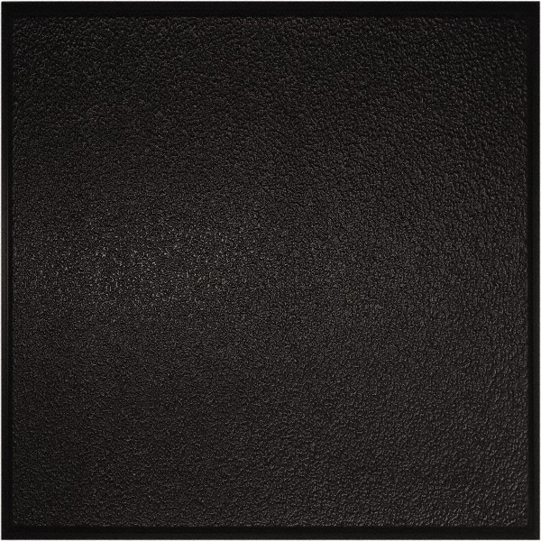 Genesis Genesis Stucco Pro Vinyl Lay In Ceiling Tile, 2 ft x 4 ft, Black, Carton of 10 - 765-07