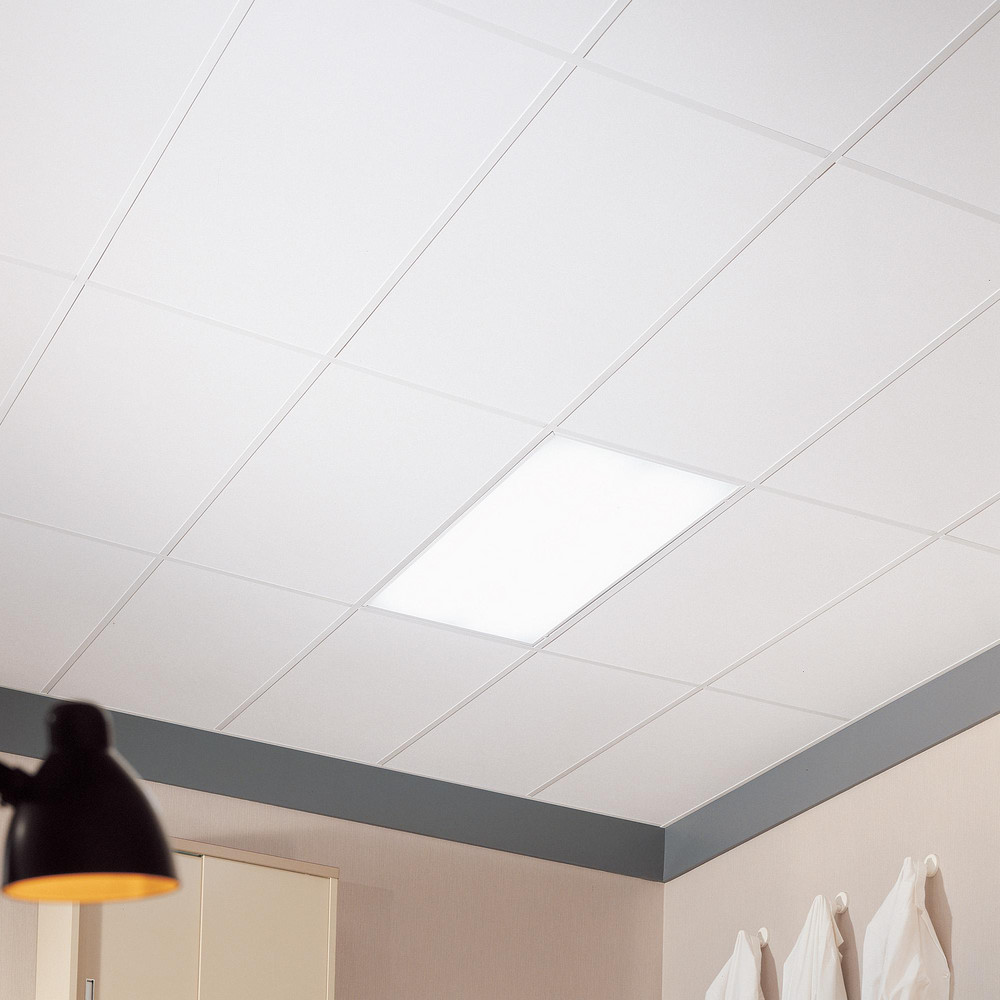 Armstrong World Ceiling Tiles: White, Wet-Formed Mineral Fiber, 48, 24 - 870B