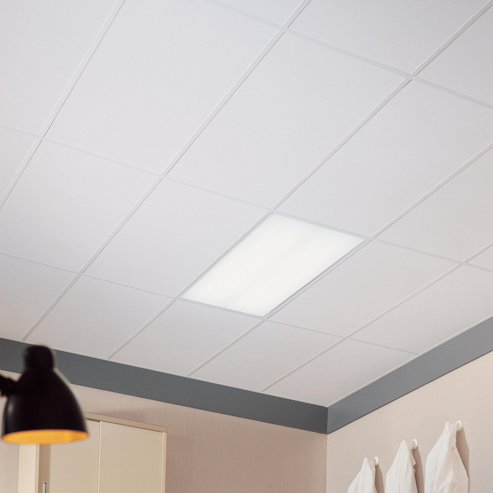 Armstrong World Ceiling Tiles: White, Wet-Formed Mineral Fiber, 48, 24 - 763D