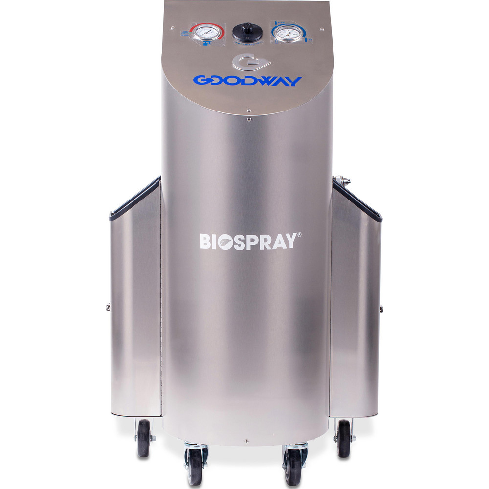 Garsite Electrostatic Sanitizing Equipment: For Use With: EPA List N: Registered Disinfectants; Material: Plastic, Metal; Includes: 25' Electric Power Cord, 2.5 Gallon Storage Capacity, 6' Spray Hose, One Year (Limited) Warranty - MA-2