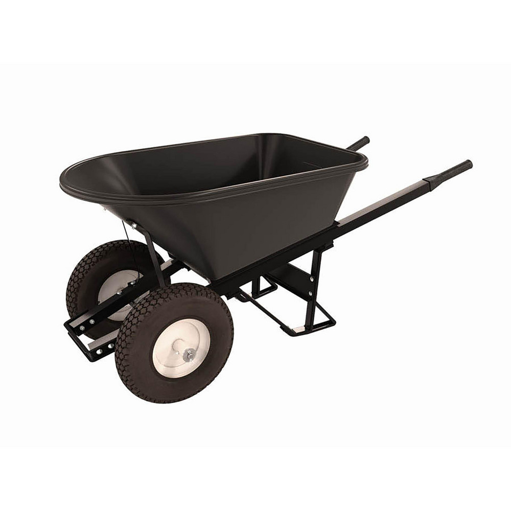 SEYMOUR-MIDWEST Wheelbarrow: 500 lb Capacity, 15" Flat-Free Wheel Wheel - 85733