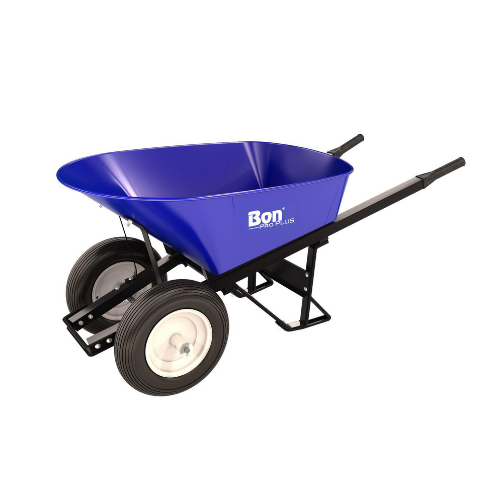 SEYMOUR-MIDWEST Wheelbarrow: 500 lb Capacity, 15" Flat-Free Wheel Wheel - 85733