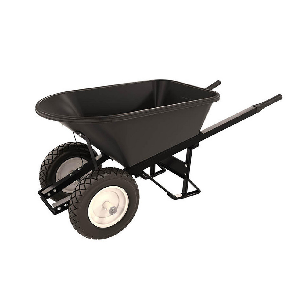 SEYMOUR-MIDWEST Wheelbarrow: 500 lb Capacity, 15" Flat-Free Wheel Wheel - 85733