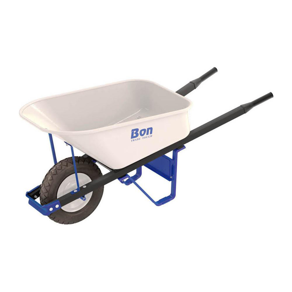 SEYMOUR-MIDWEST Wheelbarrow: 500 lb Capacity, 15" Flat-Free Wheel Wheel - 85733