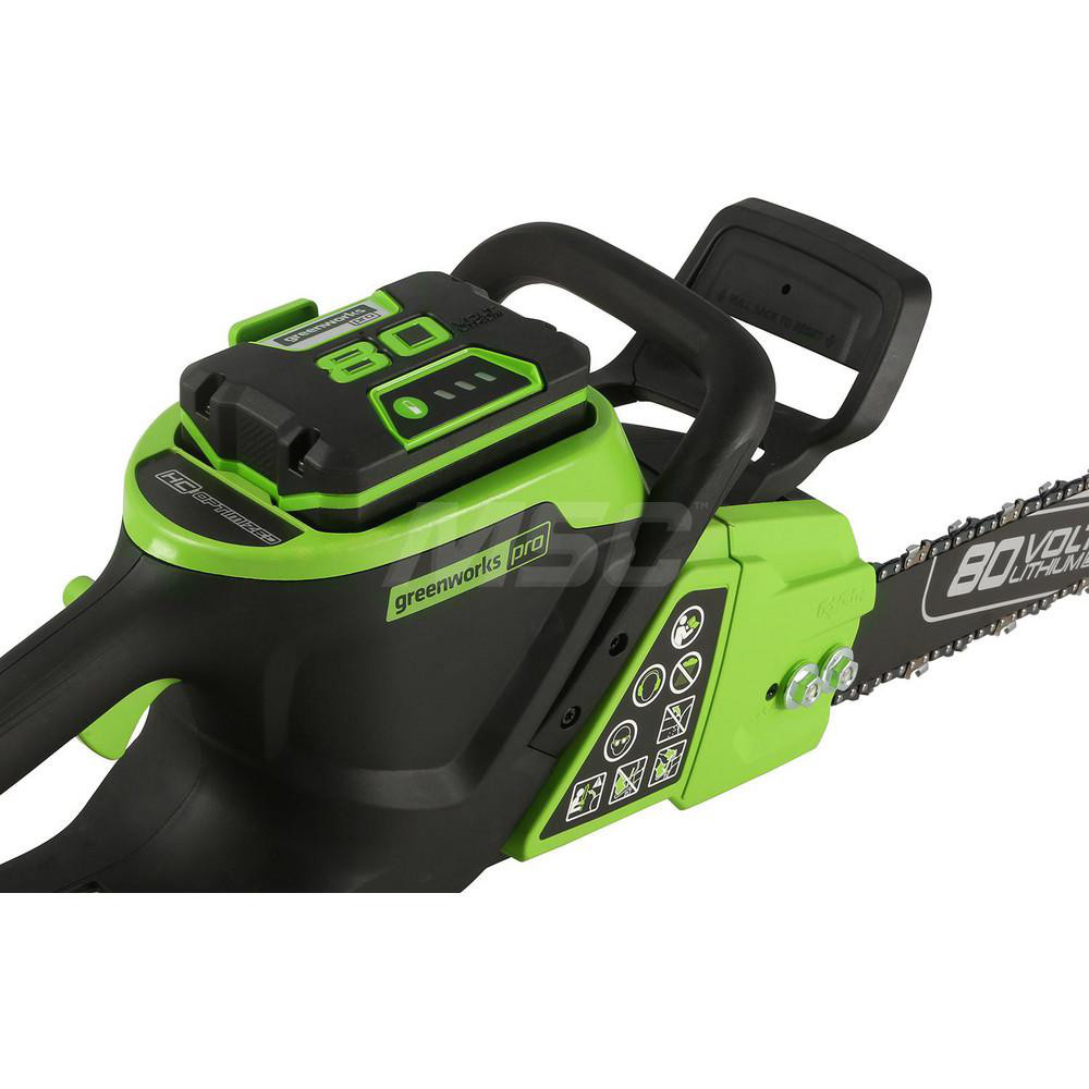 Greenworks Chainsaw: 80V Battery, 16" Bar Length - 2014002AZ