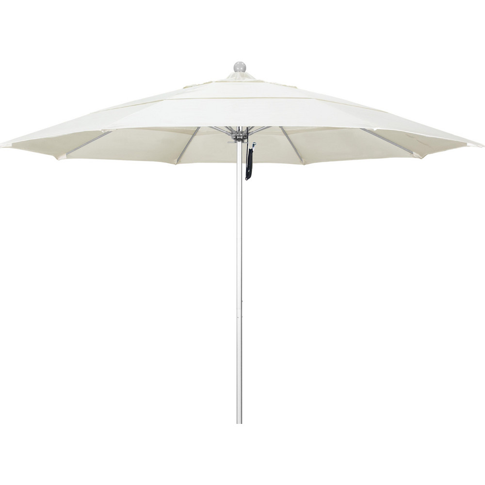 California Umbrella Patio Umbrella: 132" Dia, 8.917' High, Pacifica, Canvas, Aluminum Frame - 194061619360