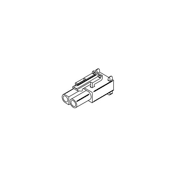 Molex 2CKT 2.63MM REC HOUSING 31912R1 - 19-09-1029