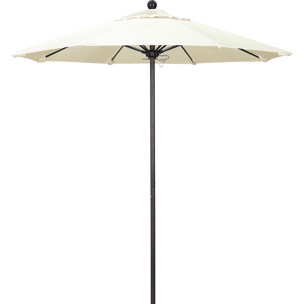 California Umbrella Patio Umbrella: 90" Dia, 8' High, Pacifica, Canvas, Aluminum Frame - 194061620533