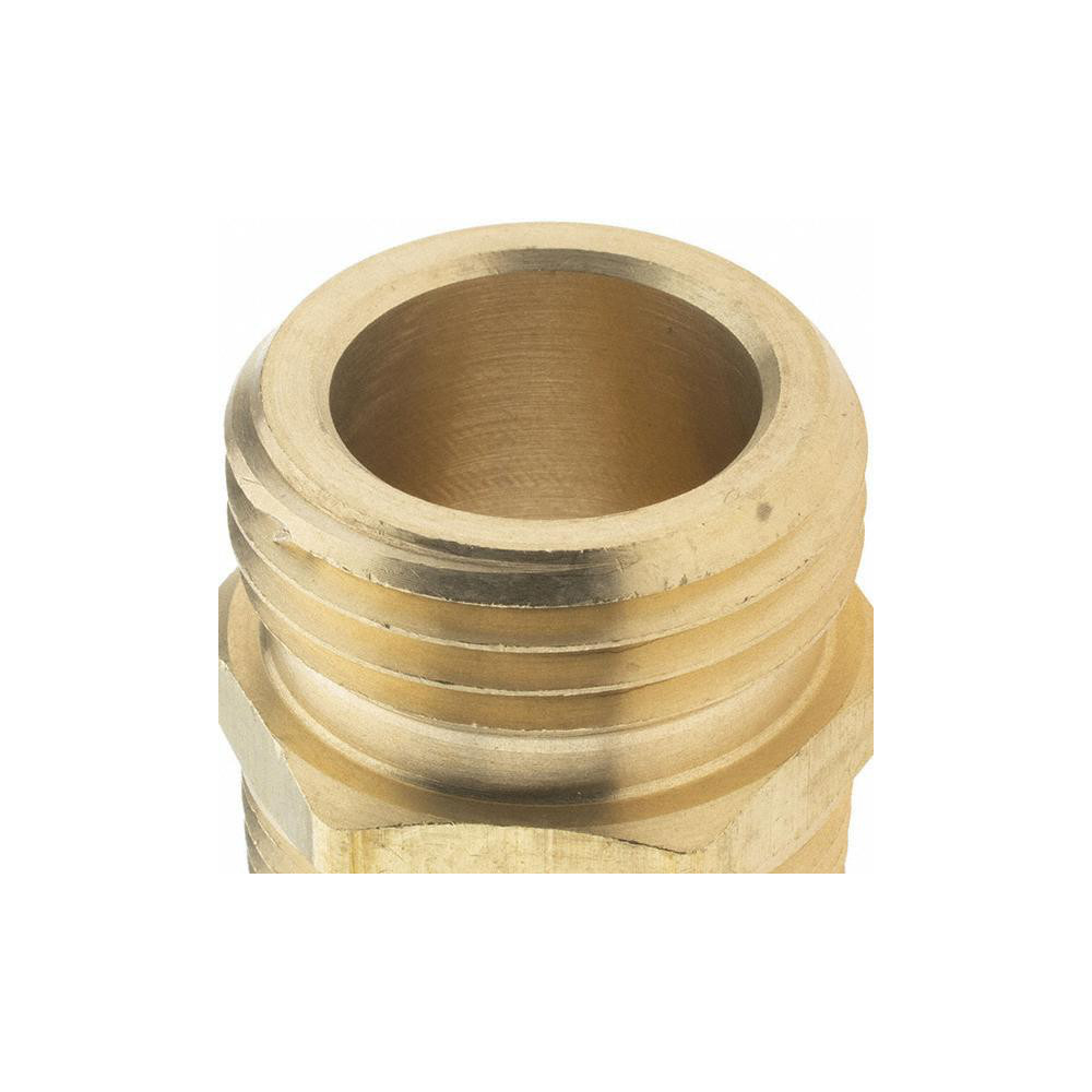 Value Collection Garden Hose Adapter: Male Hose to Male Pipe, 3/4 x 3/4", Brass - 12327