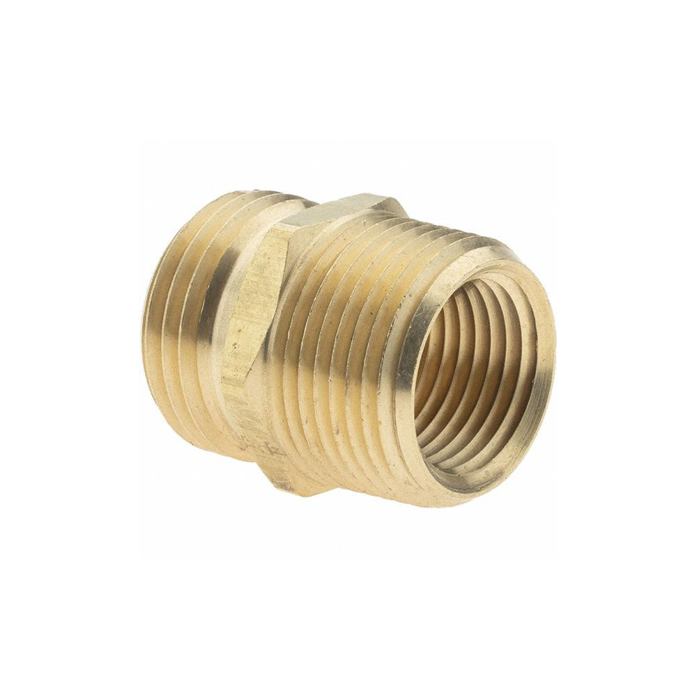 Value Collection Garden Hose Adapter: Male Hose to Male Pipe, 3/4 x 3/4", Brass - 12327