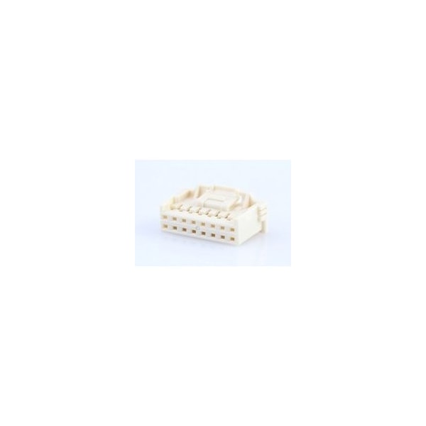 Molex 2.0 W/B Dual Grid Rcpt Hsg 16Ckt Beige - 501646-1600