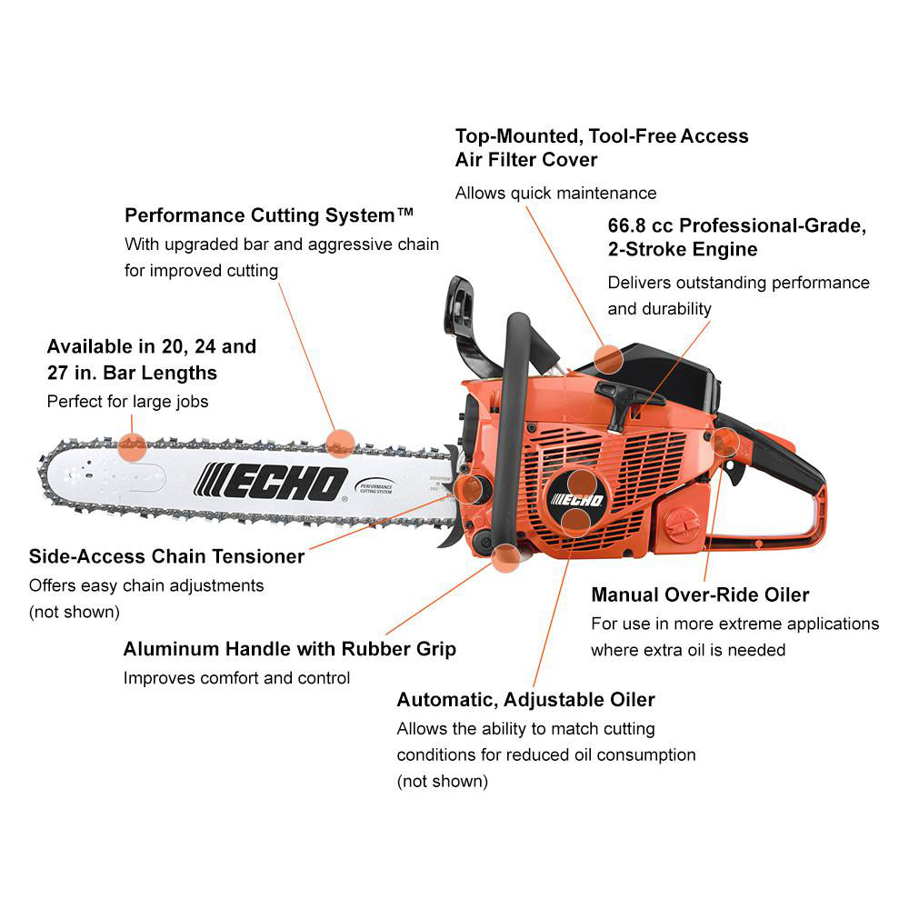 Value Collection 24" 66.8CC CHAIN SAW - CS-680-24