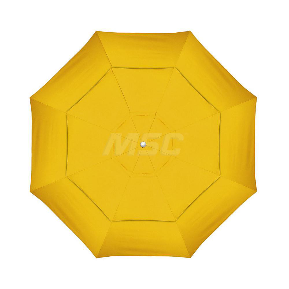 California Umbrella Patio Umbrella: 132" Dia, 11' High, Solution Dyed Acrylic, Sunflower Yellow, Aluminum & Fiberglass Frame - 194061358672
