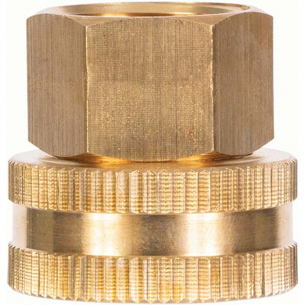 Value Collection Garden Hose Fitting: Female Hose to Female Pipe, 3/4 x 1/2", Brass - 12348