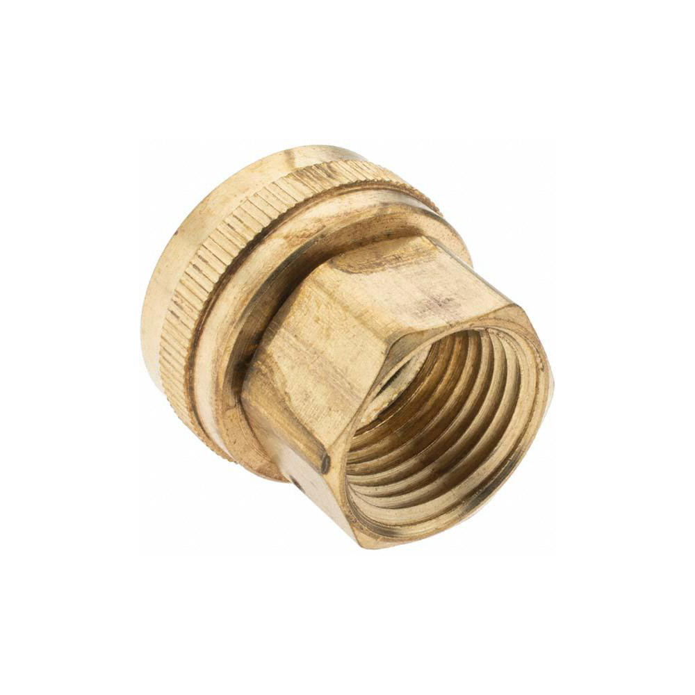 Value Collection Garden Hose Fitting: Female Hose to Female Pipe, 3/4 x 1/2", Brass - 12348