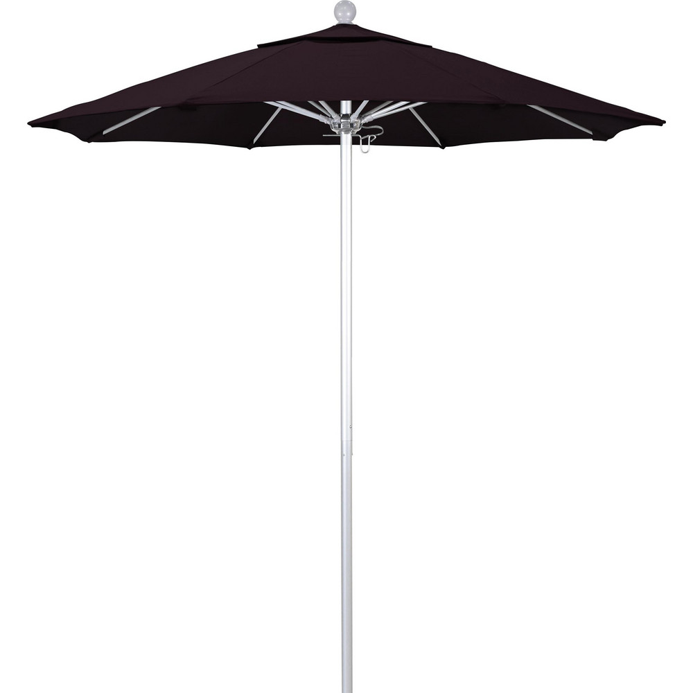 California Umbrella Patio Umbrella: 90" Dia, 8' High, Pacifica, Purple, Aluminum Frame - 194061620366