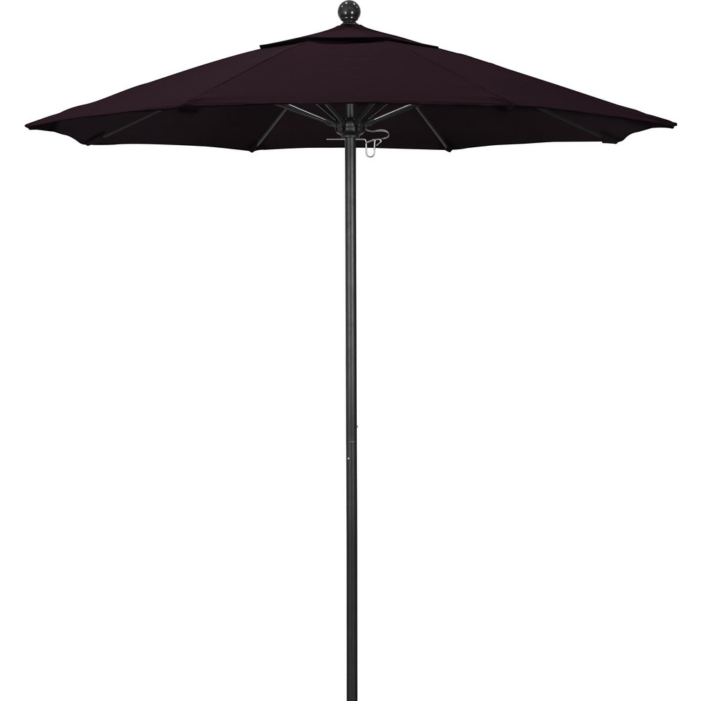 California Umbrella Patio Umbrella: 90" Dia, 8' High, Pacifica, Purple, Aluminum Frame - 194061620366