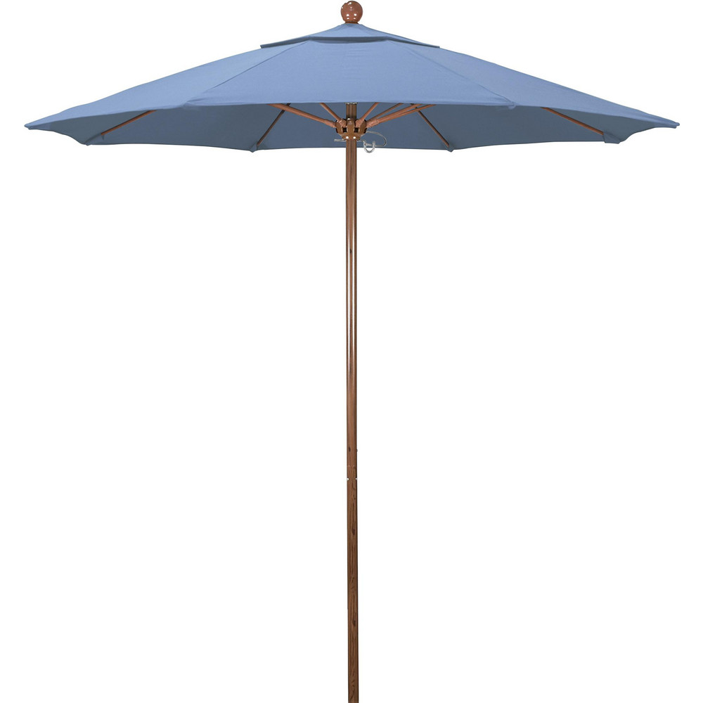 California Umbrella Patio Umbrella: 90" Dia, 8' High, Olefin, Woven Sesame, Aluminum Frame - 194061620922