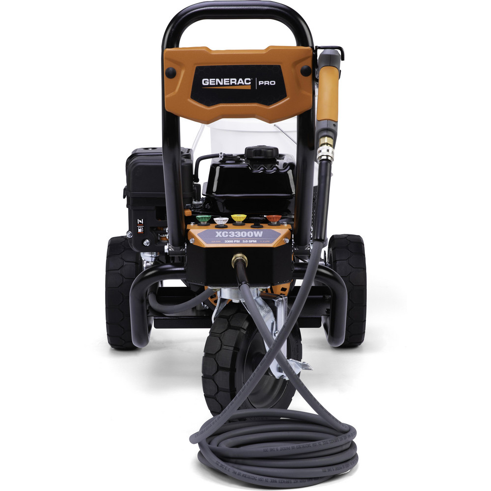 Generac Power Pressure Washer: 3,300 psi, 3 GPM, Gas, Cold Water - 8870