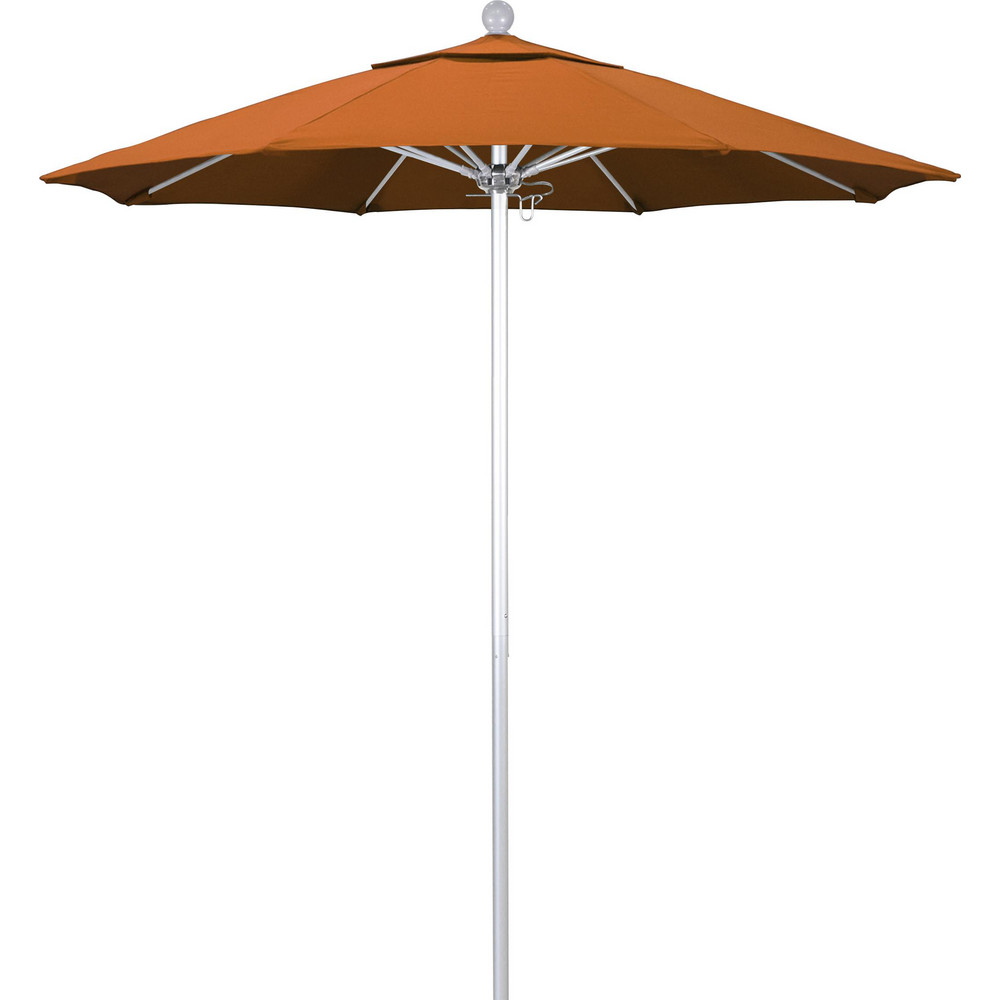 California Umbrella Patio Umbrella: 90" Dia, 8' High, Pacifica, Tuscan, Aluminum Frame - 194061626474
