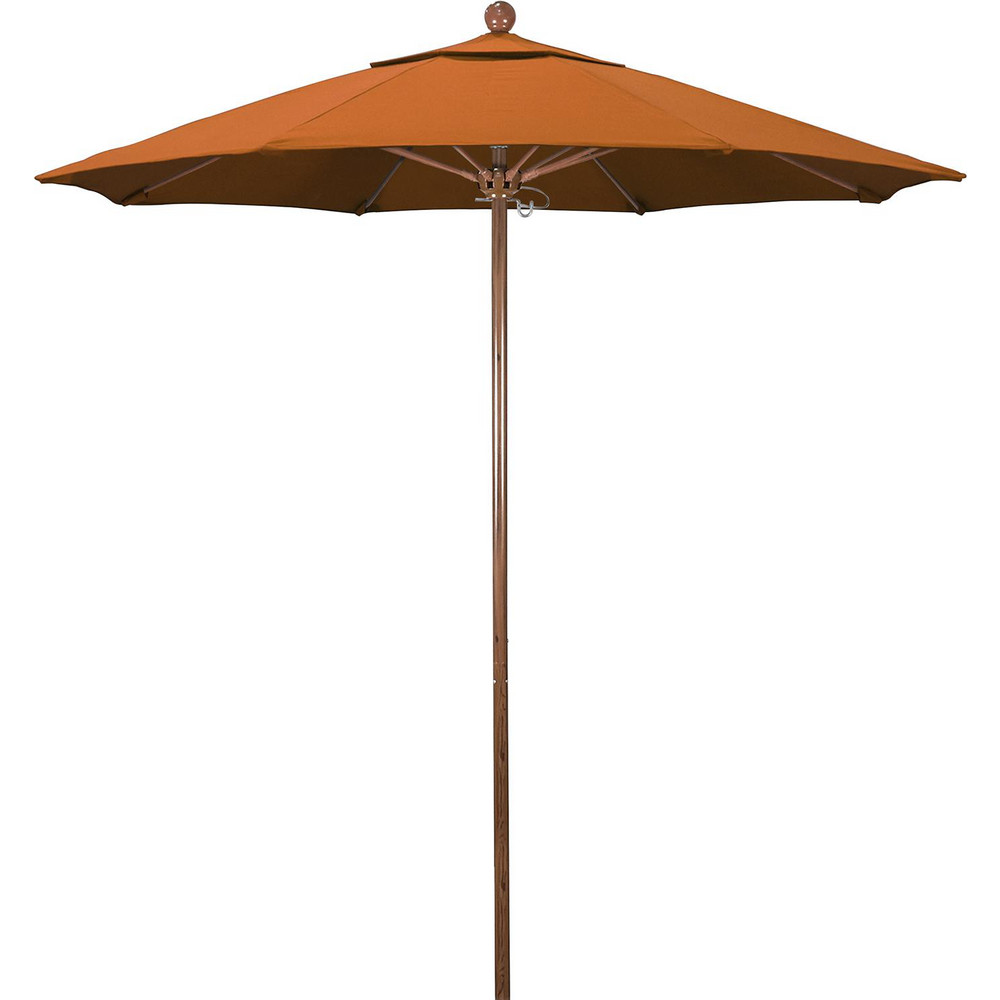 California Umbrella Patio Umbrella: 90" Dia, 8' High, Pacifica, Tuscan, Aluminum Frame - 194061626474