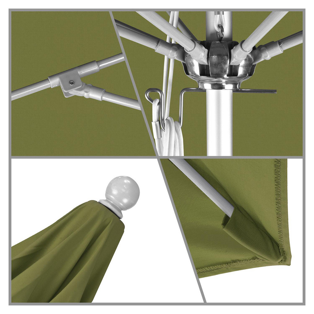 California Umbrella Patio Umbrella: 132" Dia, 8.917' High, Pacifica, Palm, Aluminum Frame - 194061619070