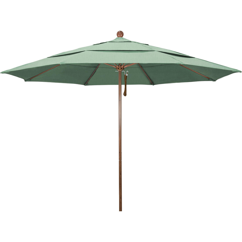 California Umbrella Patio Umbrella: 132" Dia, 8.917' High, Pacifica, Spa, Aluminum Frame - 194061619650