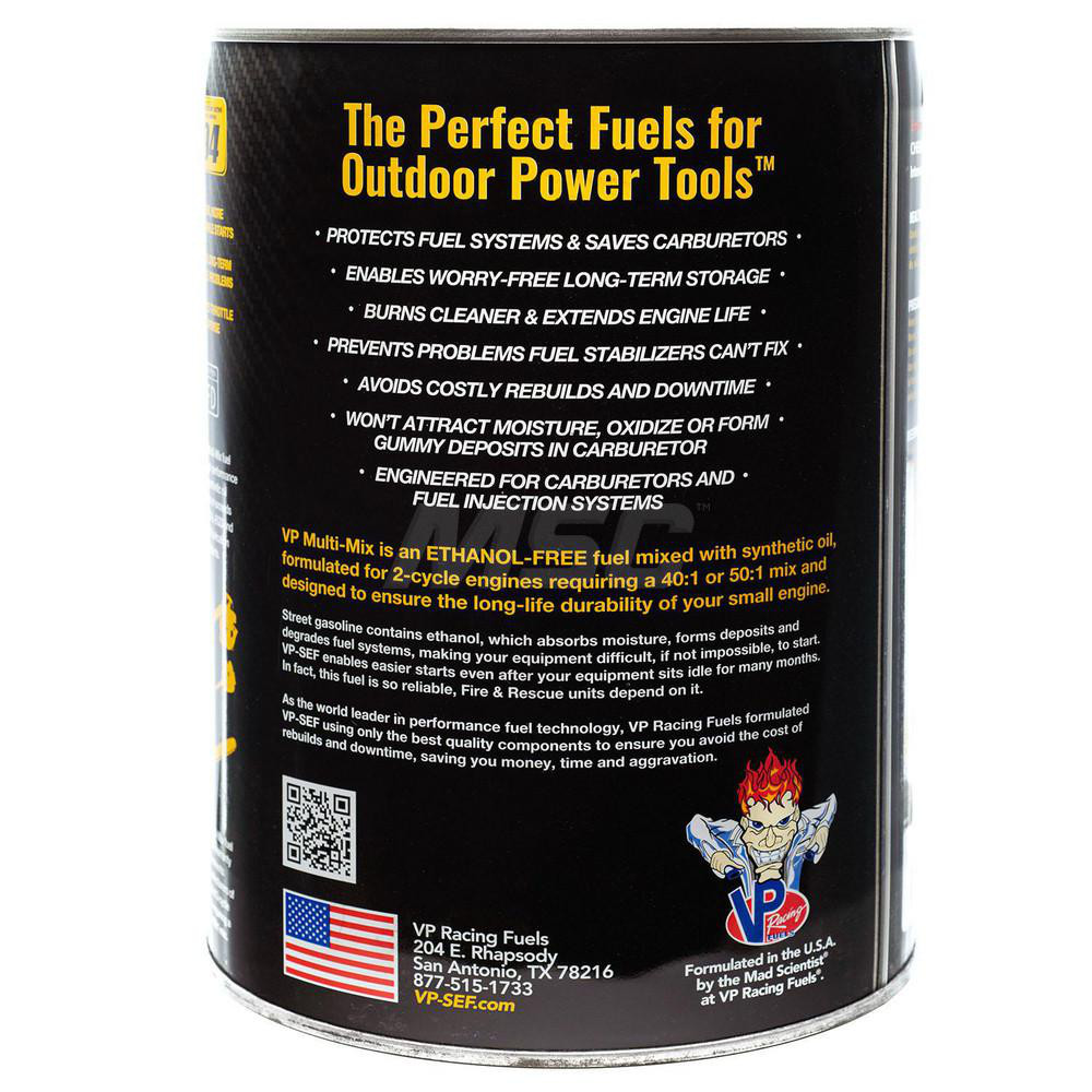 VP Racing Fuels Outdoor Power Equipment Fuel: Multi-Mix 40:1/50:4, 2 Cycle, No, 94 - 6815