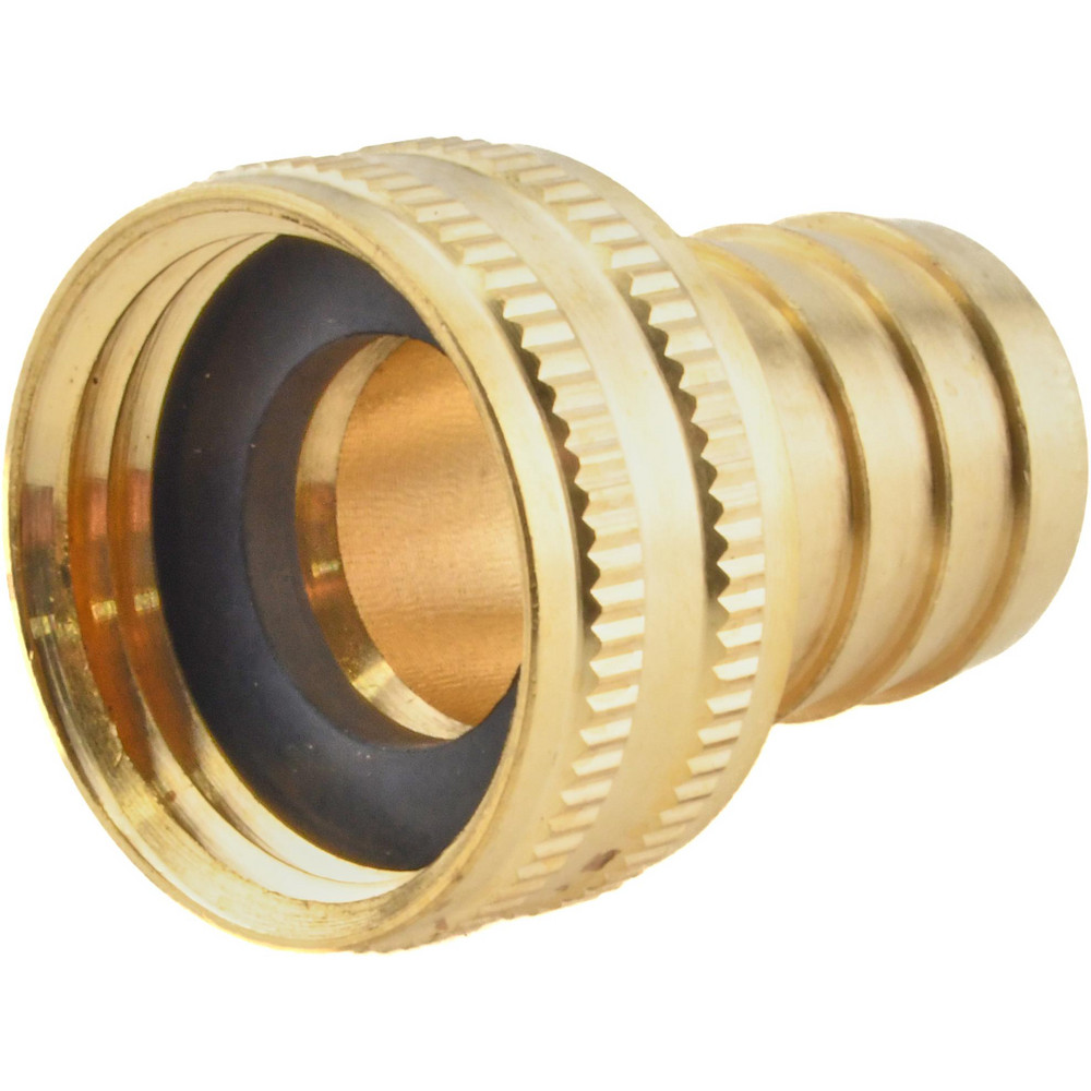 Dixon Valve & Coupling Garden Hose Fitting: 1" Hose, Standard Shank Female Swivel, 3/4" NH, Brass - 5910612C