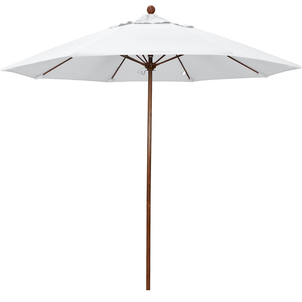 California Umbrella Patio Umbrella: 108" Dia, 8.583' High, Olefin, Hunter Green, Aluminum Frame - 194061627235