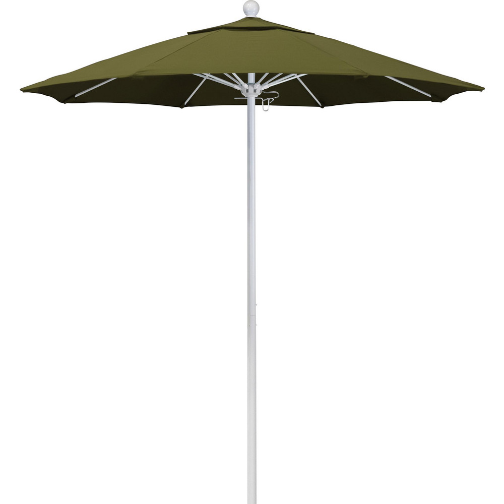 California Umbrella Patio Umbrella: 90" Dia, 8' High, Pacifica, Palm, Aluminum Frame - 194061620649